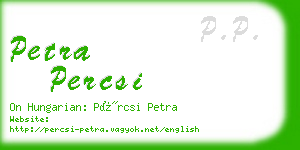 petra percsi business card